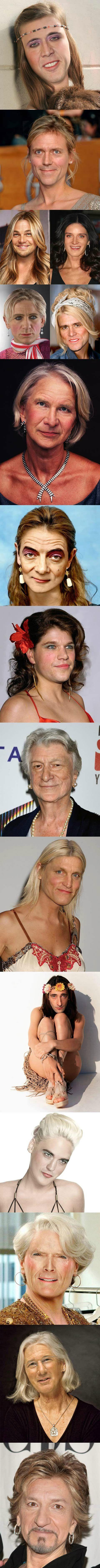 artistas hombres en cuerpos de mujeres