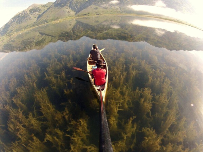 crystal-clear-lake-canoe-gopro