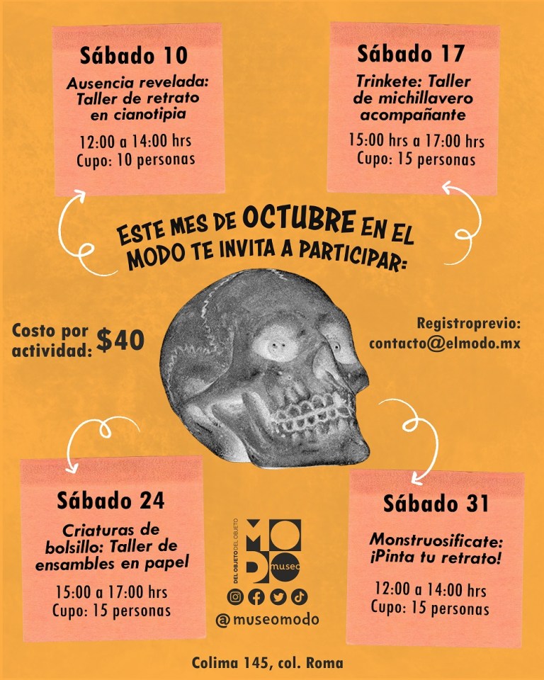Cartel general de actividades MODO octubre 1